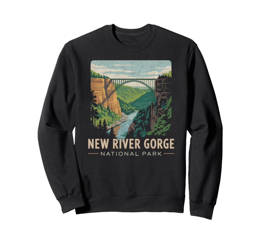 New River Gorge National Park Sweatshirt - Aesthetic Graphic Men Women - T-Shirt, Sweatshirt, Hoodie