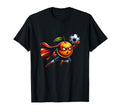Superhero Orange Football Cartoon T-Shirt - Custom Art Print for Adults - T-Shirt, Sweatshirt, Hoodie