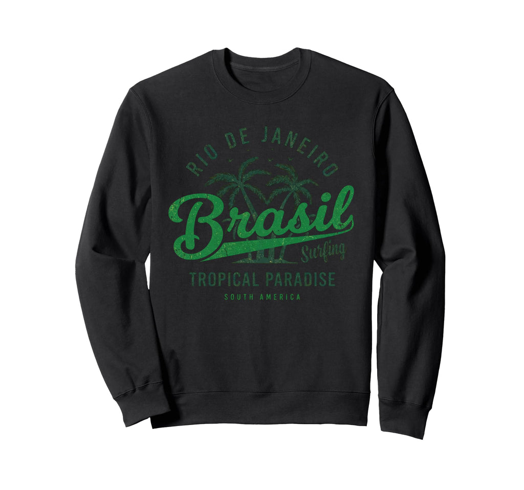 Brazil Gift Flag Brazilian Fan Sweatshirt - Streetwear Style Men Women - T-Shirt, Sweatshirt, Hoodie