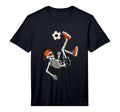 Halloween Skeleton Funny Soccer Teens T-Shirt - Novelty Apparel for Adults - T-Shirt, Sweatshirt, Hoodie