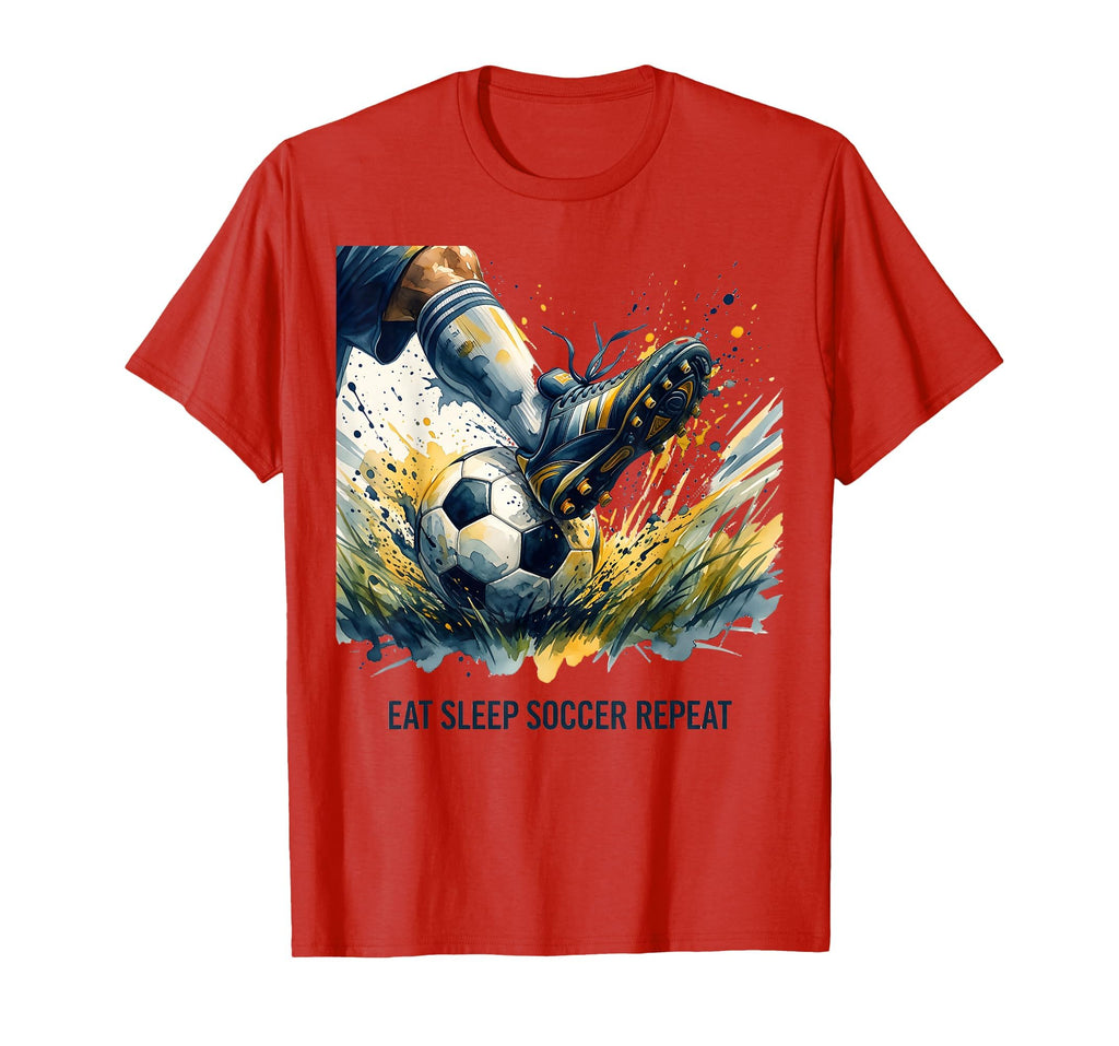 Soccer Eat Sleep Soccer Repeat T-Shirt - Minimalist Print Unisex - T-Shirt, Sweatshirt, Hoodie