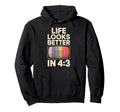 Life Looks Better 4 3 Vhs Tapes Video Hoodie - Aesthetic Graphic Unisex - T-Shirt, Sweatshirt, Hoodie