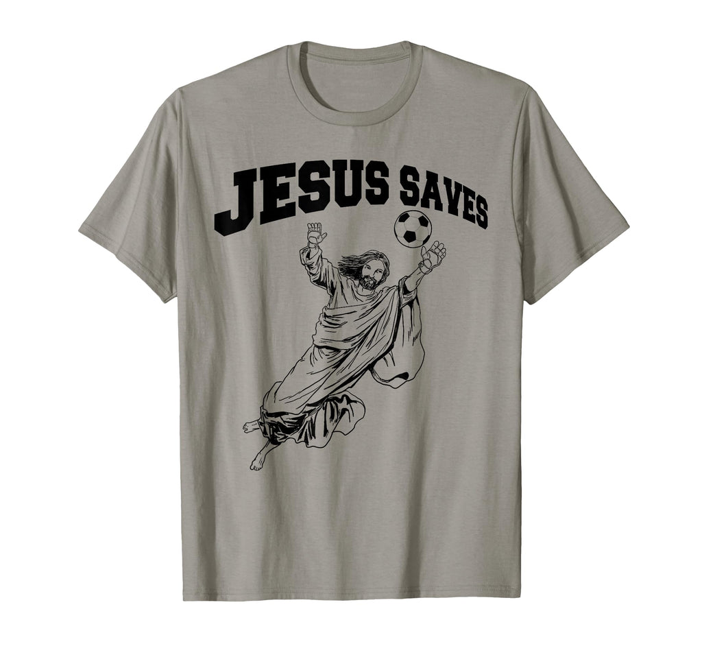 Soccer Goalie Jesus Saves T-Shirt - Trendy Graphic for Adults - T-Shirt, Sweatshirt, Hoodie