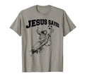 Soccer Goalie Jesus Saves T-Shirt - Trendy Graphic for Adults - T-Shirt, Sweatshirt, Hoodie