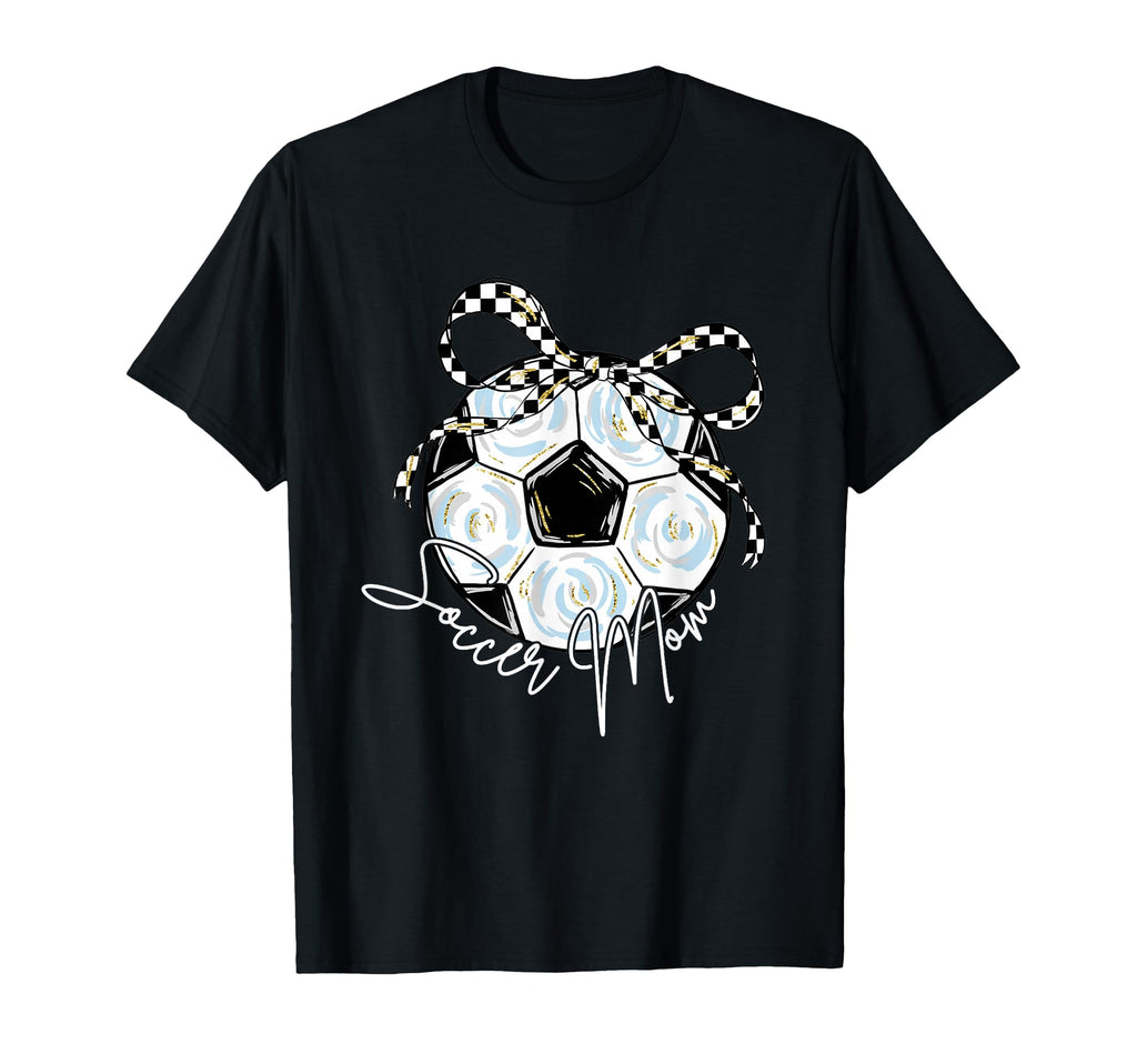 2 Sided Soccer Mom Mama Checkered T-Shirt - Casual Everyday Wear Men Women - T-Shirt, Sweatshirt, Hoodie