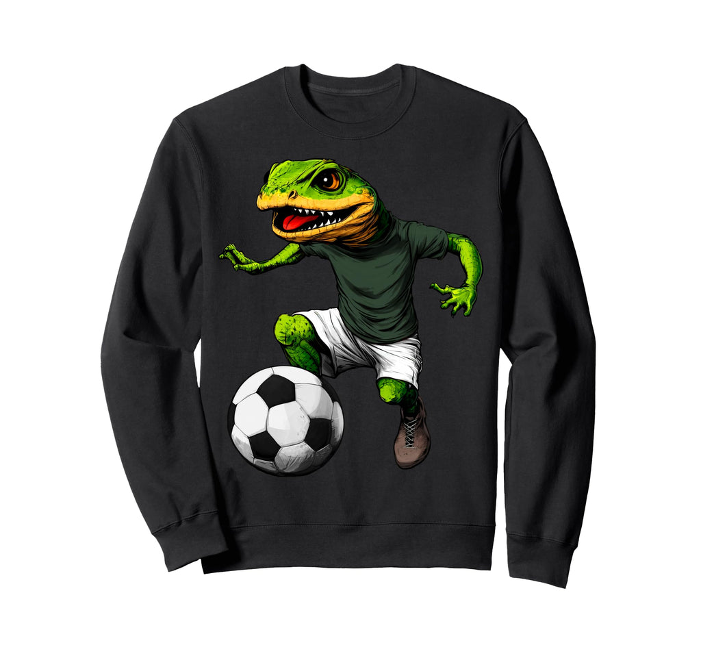 Lizard Footballer Sweatshirt - Streetwear Style for Adults - T-Shirt, Sweatshirt, Hoodie