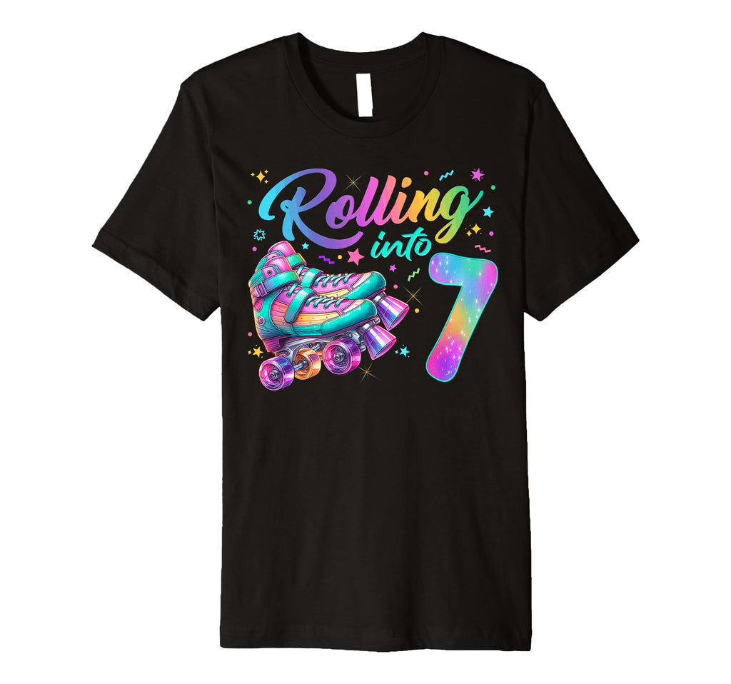 Roller Skates Birthday Skating Party T-Shirt - Minimalist Print Men Women - T-Shirt, Sweatshirt, Hoodie