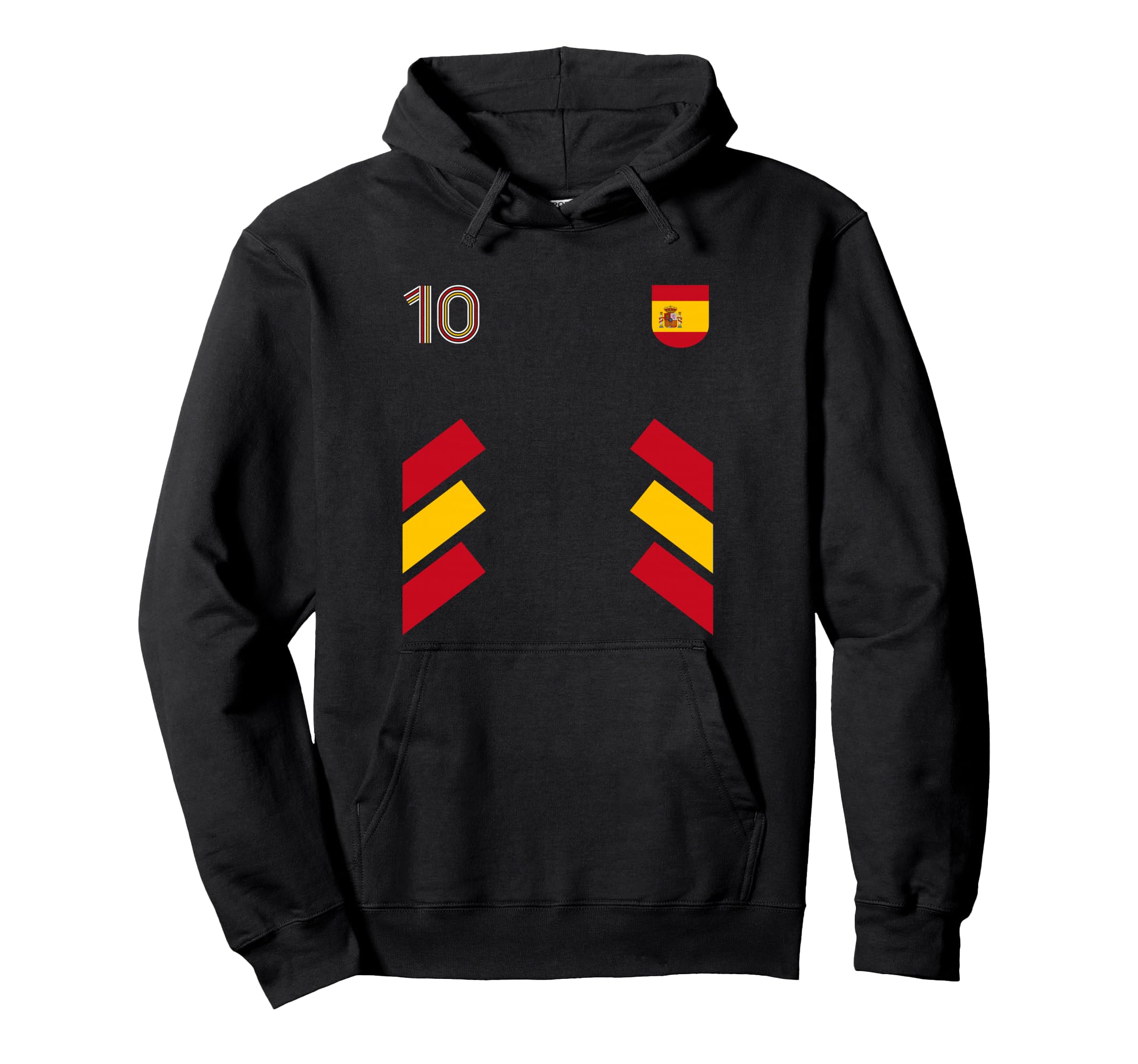 Retro10 Spain Football Spain Soccer Hoodie - Fun Novelty Design Men Women - T-Shirt, Sweatshirt, Hoodie