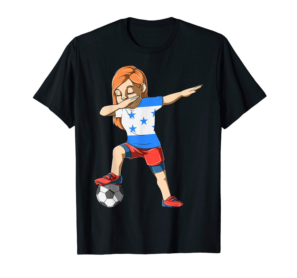 Dabbing Soccer Honduras Jersey T-Shirt - Custom Art Print for Adults - T-Shirt, Sweatshirt, Hoodie