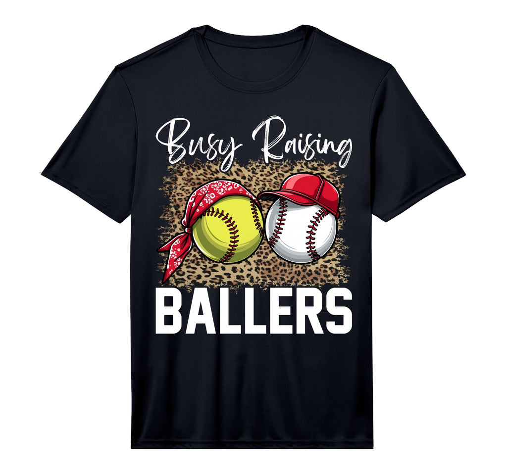 Mens Leopard Busy Raising Ballers T-Shirt - Custom Art Print Unisex - T-Shirt, Sweatshirt, Hoodie