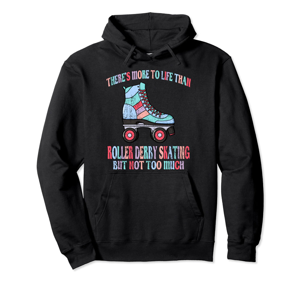 Roller Derby Skater Old School Skates Hoodie - Trendy Graphic Men Women - T-Shirt, Sweatshirt, Hoodie