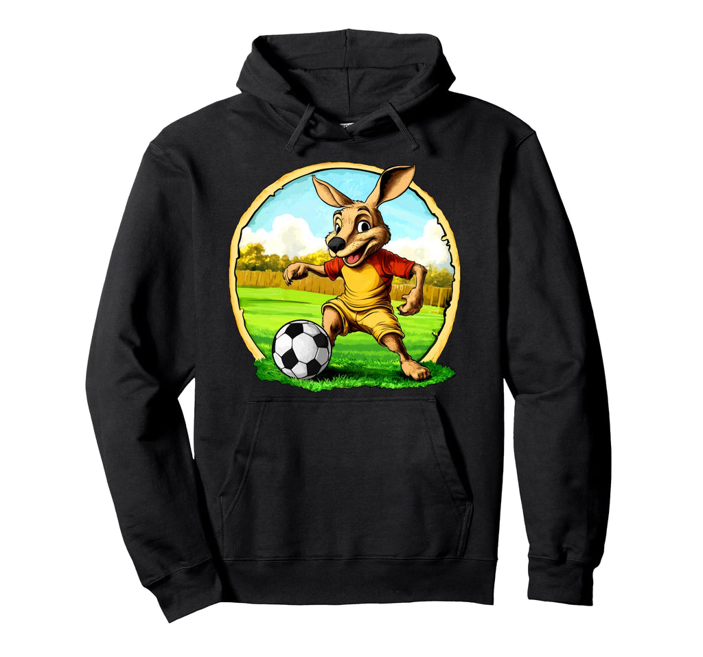 Kangaroo Footballer Hoodie - Streetwear Style Men Women - T-Shirt, Sweatshirt, Hoodie