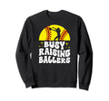 Busy Raising Ballers Softball Mom Sweatshirt - Unique Graphic for Adults - T-Shirt, Sweatshirt, Hoodie