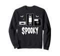 Spooky Media Floppy Disk Cassette Sweatshirt - Aesthetic Graphic Unisex - T-Shirt, Sweatshirt, Hoodie