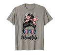 Mom Life Messy Bun Lovers Mother Soccer T-Shirt - Novelty Apparel Unisex - T-Shirt, Sweatshirt, Hoodie
