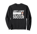 Soccer Player Just Who Loves Soccer Sweatshirt - Graphic Print for Adults - T-Shirt, Sweatshirt, Hoodie