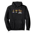 Peace Love Soccer Basketball Basketball Hoodie - Unique Graphic Unisex - T-Shirt, Sweatshirt, Hoodie