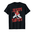 Ice Hockey Goalie Goalkeeper Jesus T-Shirt - Novelty Apparel for Adults - T-Shirt, Sweatshirt, Hoodie