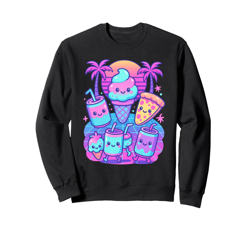 80S Synthwave Sweatshirt - Streetwear Style Unisex - T-Shirt, Sweatshirt, Hoodie