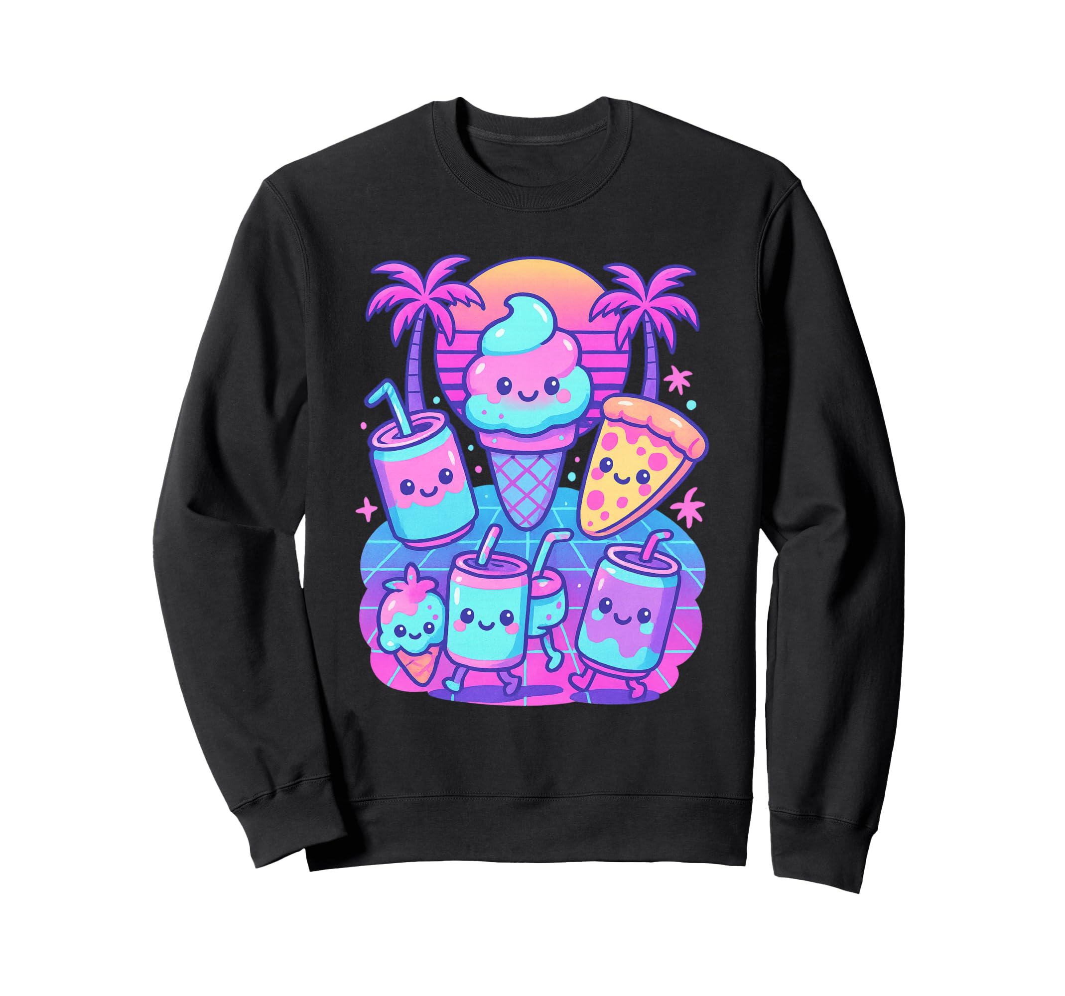80S Synthwave Sweatshirt - Streetwear Style Unisex - T-Shirt, Sweatshirt, Hoodie