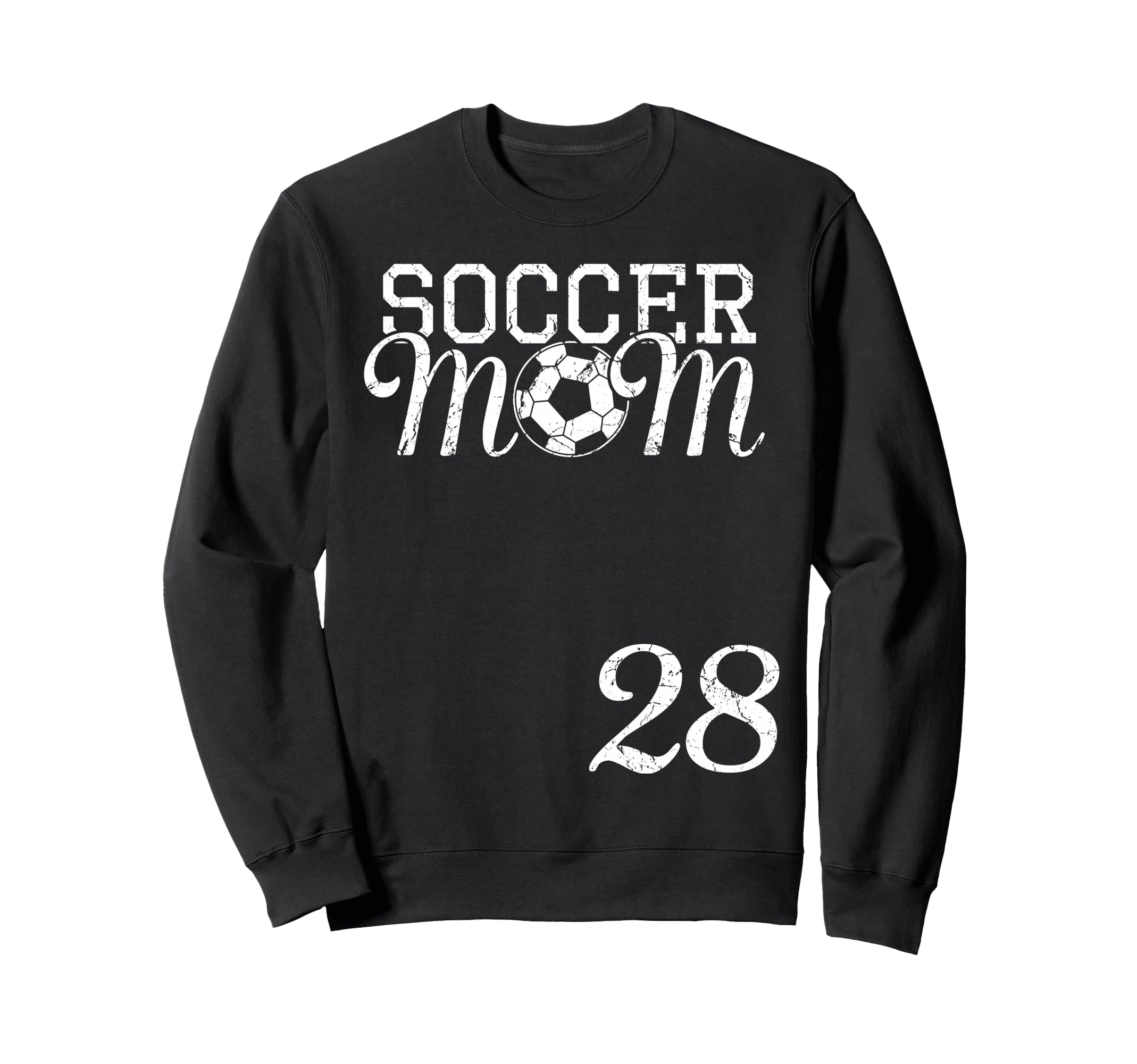 Soccer Mom Jersey Number 28 Favorite Sweatshirt - Novelty Apparel Unisex - T-Shirt, Sweatshirt, Hoodie