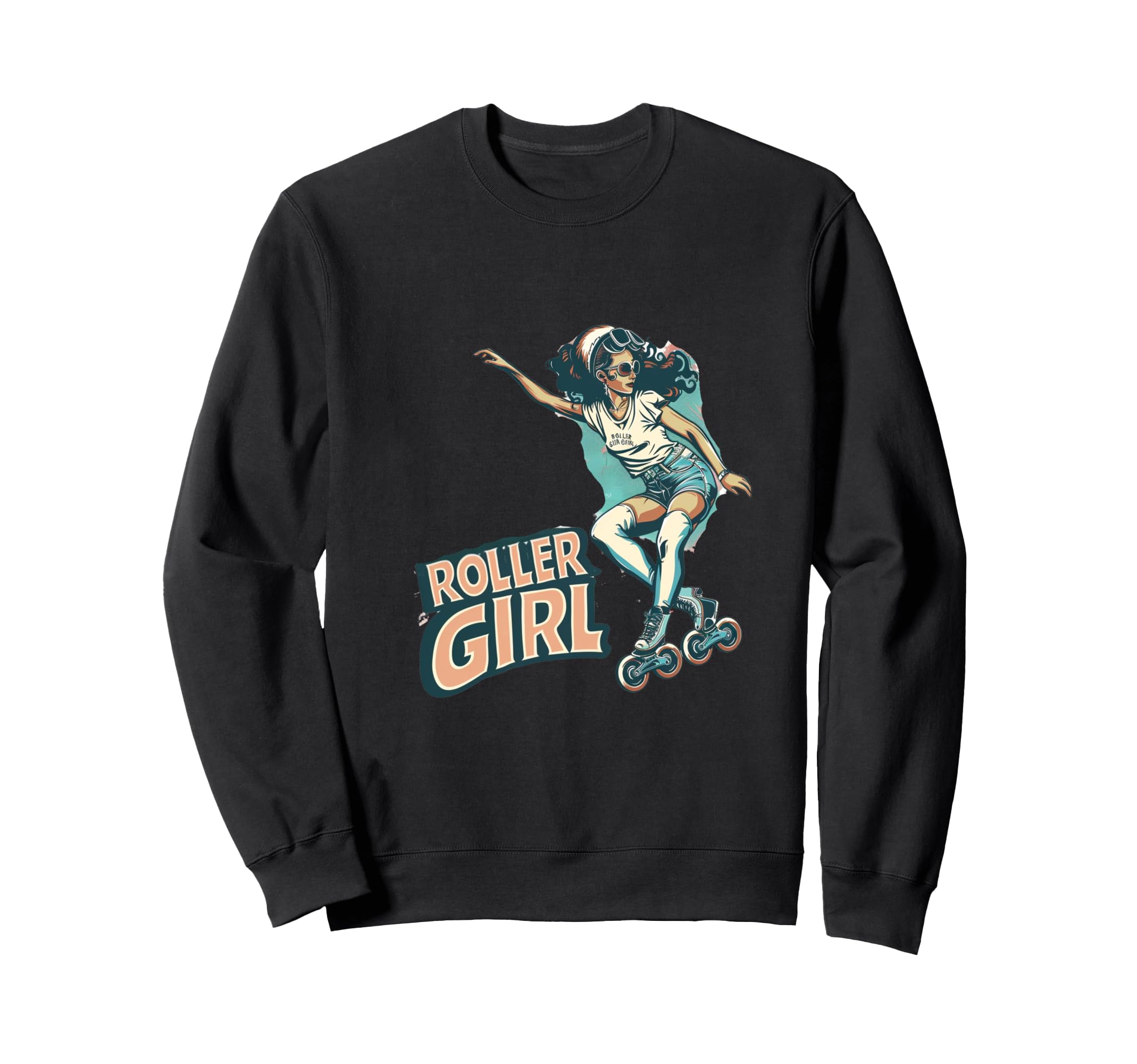 Funny Roller Skating Skate Sweatshirt - Trendy Graphic Unisex - T-Shirt, Sweatshirt, Hoodie