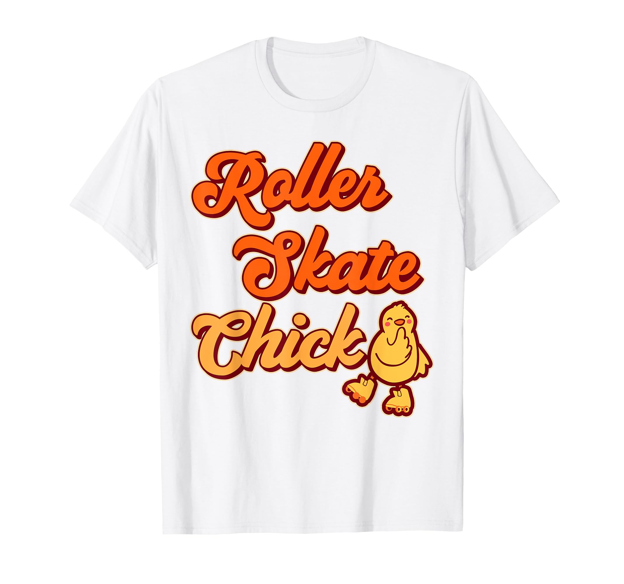 Roller Skating Skate 1970S Chicken Roller T-Shirt - Minimalist Print Unisex - T-Shirt, Sweatshirt, Hoodie