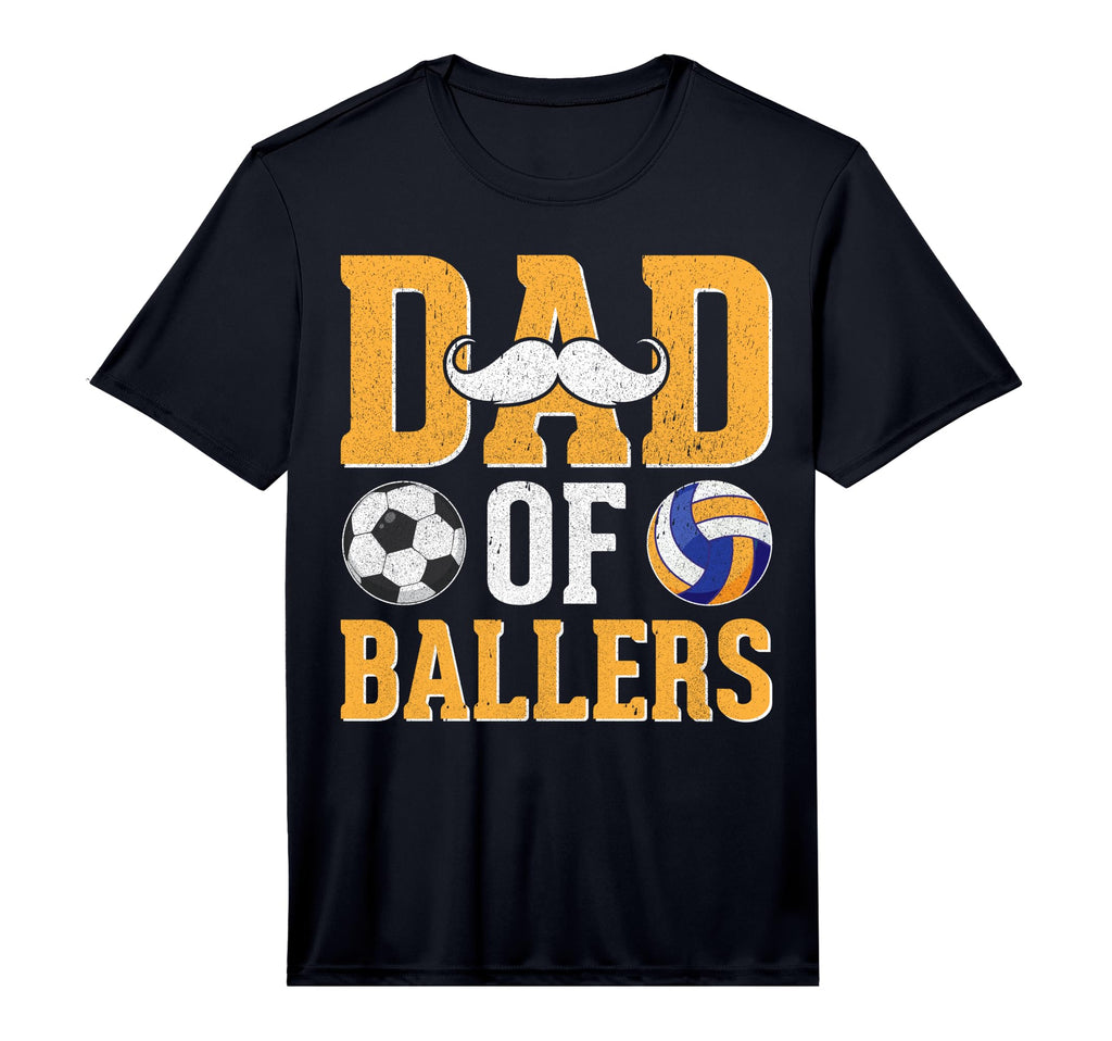 Dad Ballers Soccer Volleyball Proud T-Shirt - Aesthetic Graphic Unisex - T-Shirt, Sweatshirt, Hoodie