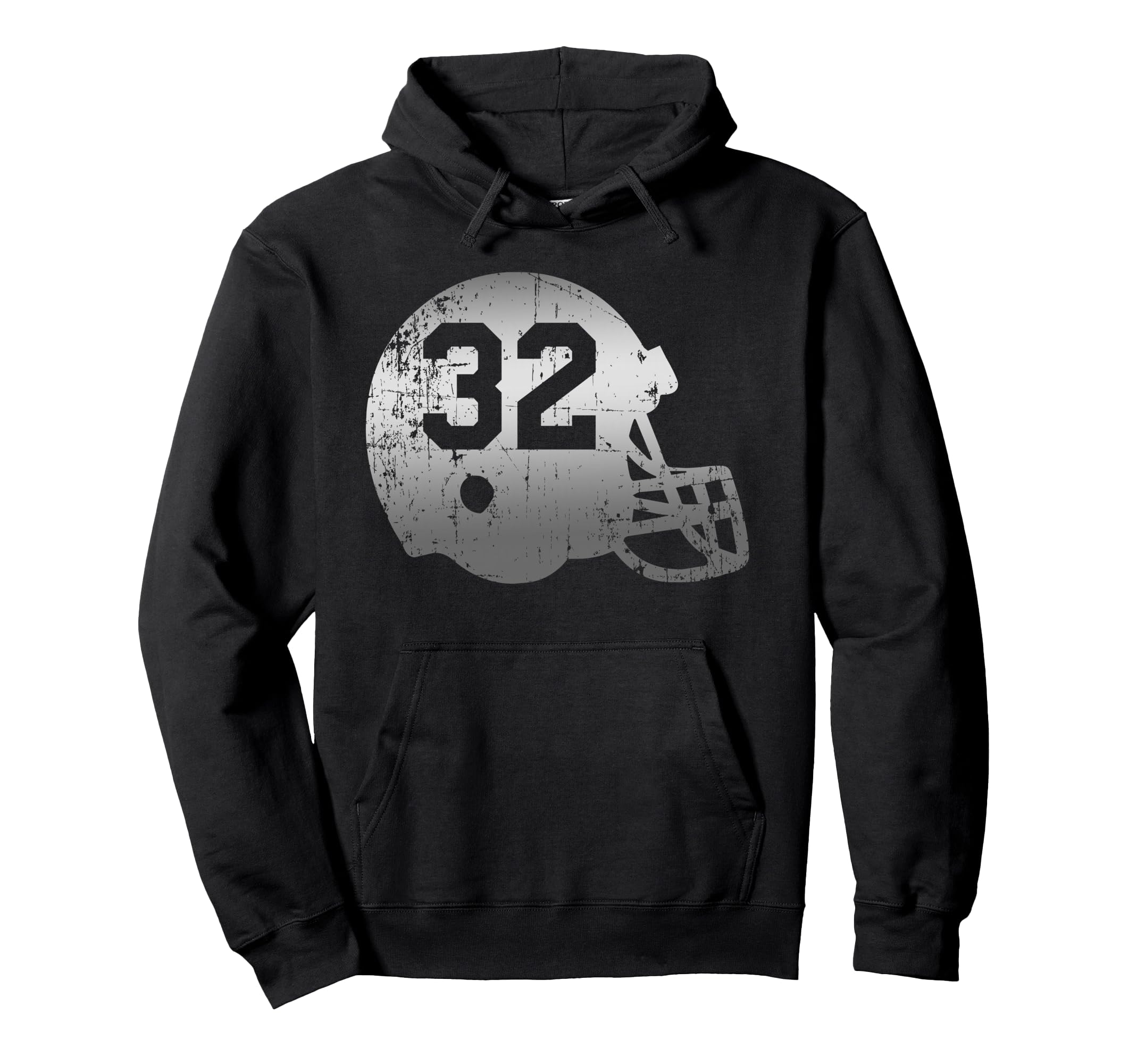 Football 32 Jersey Number Hoodie - Unique Graphic for Adults - T-Shirt, Sweatshirt, Hoodie