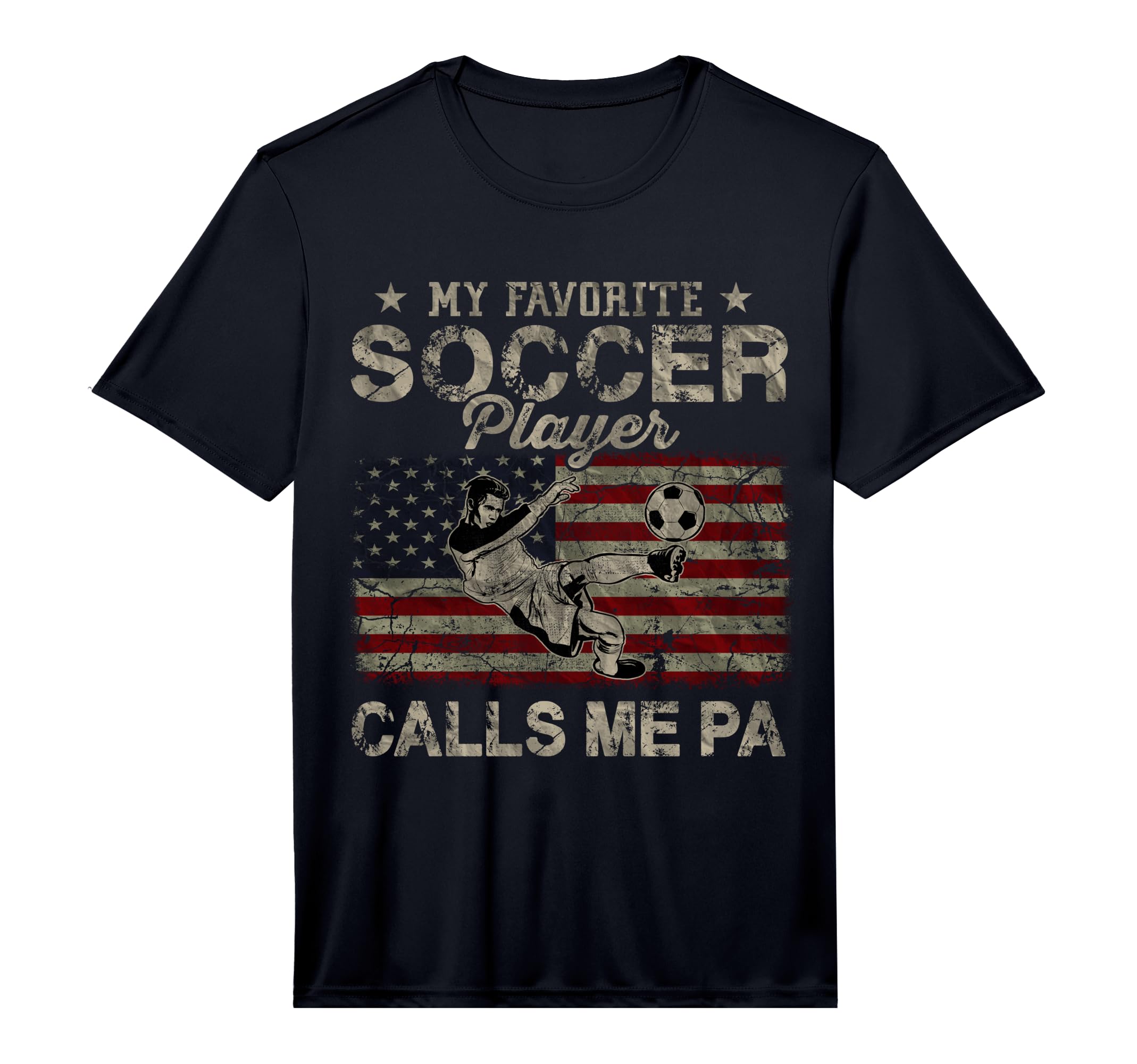 Mens My Favorite Soccer Player Calls Me Pa T-Shirt - Trendy Graphic Unisex - T-Shirt, Sweatshirt, Hoodie
