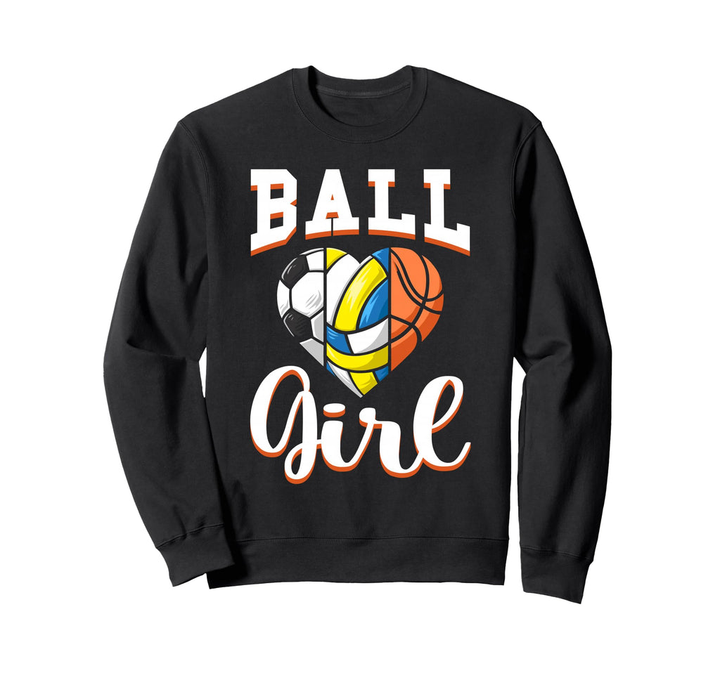 Ball Sports Heart Soccer Sweatshirt - Streetwear Style Men Women - T-Shirt, Sweatshirt, Hoodie