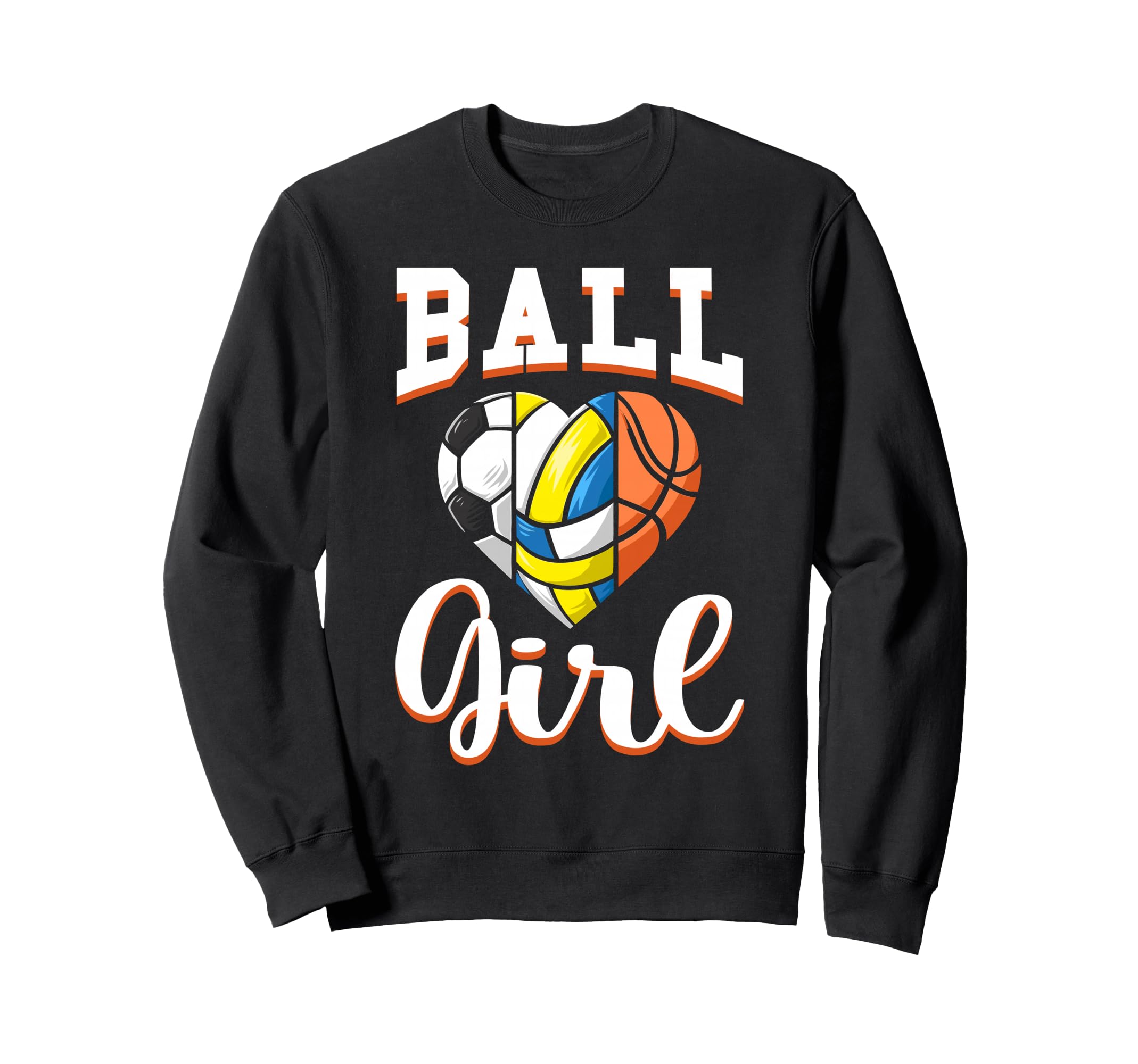 Ball Sports Heart Soccer Sweatshirt - Streetwear Style Men Women - T-Shirt, Sweatshirt, Hoodie
