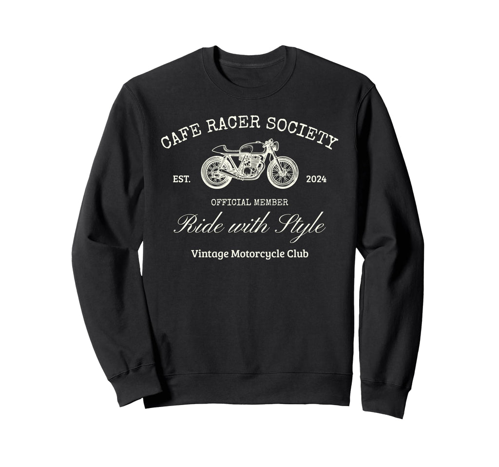Motorcycle Club Cafe Racer Sweatshirt - Graphic Print Men Women - T-Shirt, Sweatshirt, Hoodie