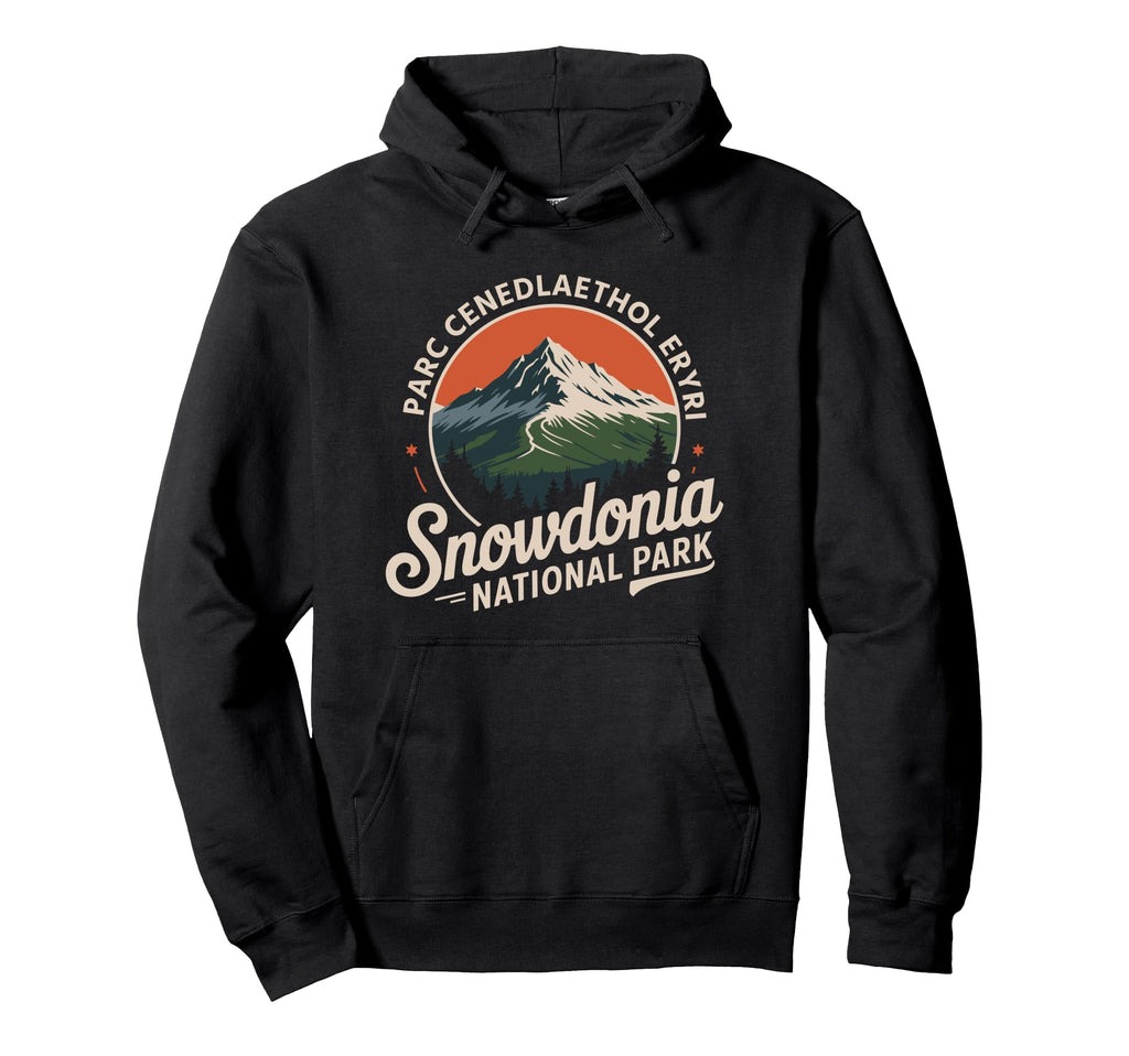 Hiking Snowdonia National Park Parc Hoodie - Custom Art Print for Adults - T-Shirt, Sweatshirt, Hoodie