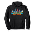 Cleveland 8 Bit Video Arcade Gamer Hoodie - Fun Novelty Design Unisex - T-Shirt, Sweatshirt, Hoodie