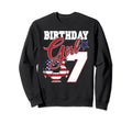 7Th Birthday Party American Flag Sweatshirt - Streetwear Style Men Women - T-Shirt, Sweatshirt, Hoodie