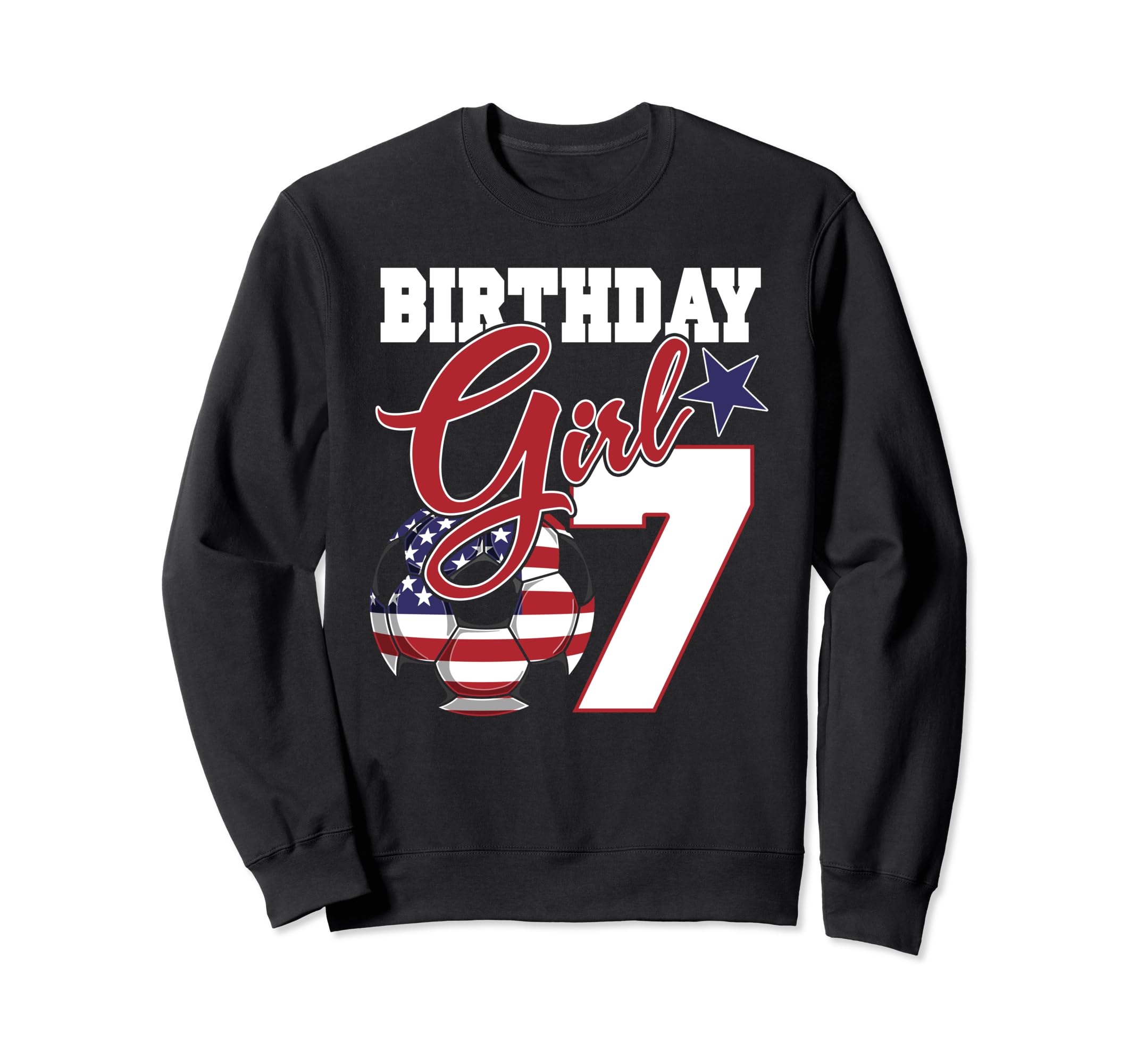 7Th Birthday Party American Flag Sweatshirt - Streetwear Style Men Women - T-Shirt, Sweatshirt, Hoodie