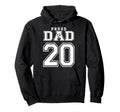 Number 20 Custom Proud Soccer Futbol Hoodie - Fun Novelty Design Men Women - T-Shirt, Sweatshirt, Hoodie