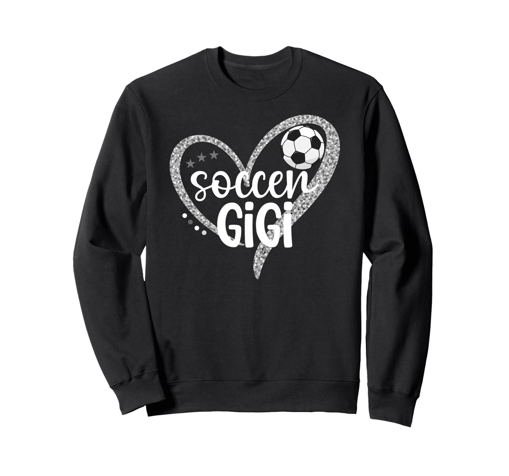 Soccer Gigi Heart Grandma Gigi Sweatshirt - Aesthetic Graphic Unisex - T-Shirt, Sweatshirt, Hoodie