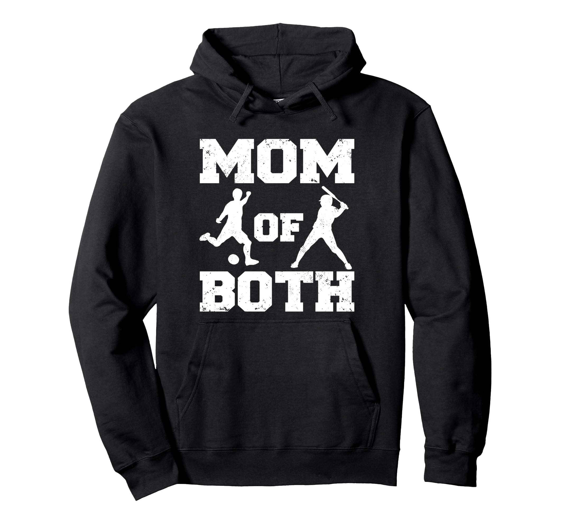 Mom Both Funny Soccer Baseball Mom Hoodie - Trendy Graphic Men Women - T-Shirt, Sweatshirt, Hoodie