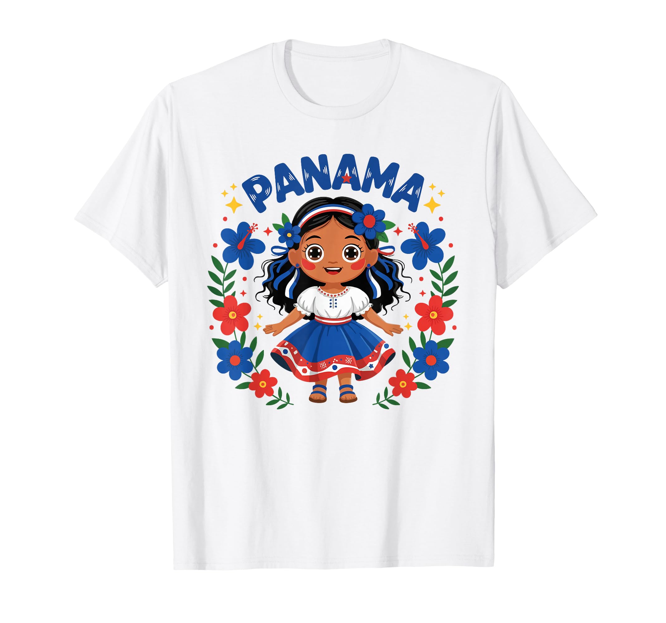 Panama Panamanian Traditional Dress T-Shirt - Custom Art Print Unisex - T-Shirt, Sweatshirt, Hoodie