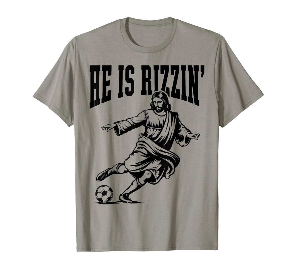 Funny Meme God Christian He Is Rizzin T-Shirt - Custom Art Print Men Women - T-Shirt, Sweatshirt, Hoodie