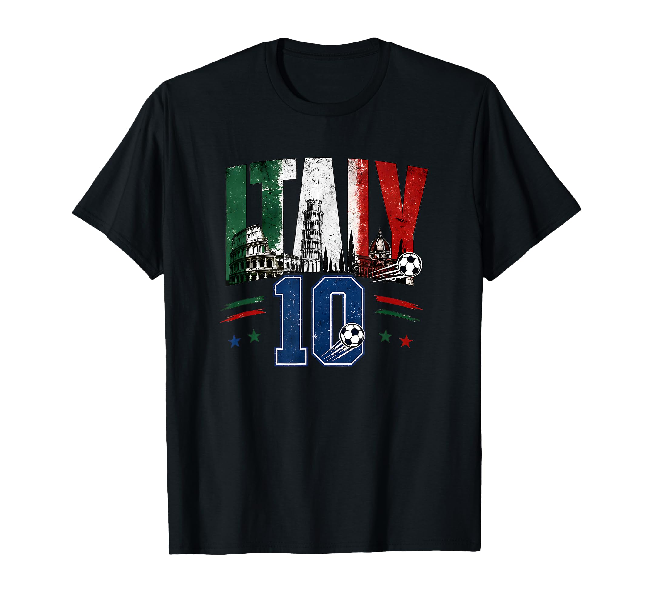 Italy Football 10 Soccer Lovers Match T-Shirt - Graphic Print for Adults - T-Shirt, Sweatshirt, Hoodie