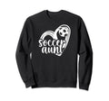 Soccer Aunt Heart Aunt Soccer Sweatshirt - Minimalist Print for Adults - T-Shirt, Sweatshirt, Hoodie