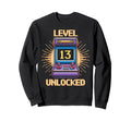 Level 13 Unlock Birthday Gamer 13 Sweatshirt - Streetwear Style Men Women - T-Shirt, Sweatshirt, Hoodie