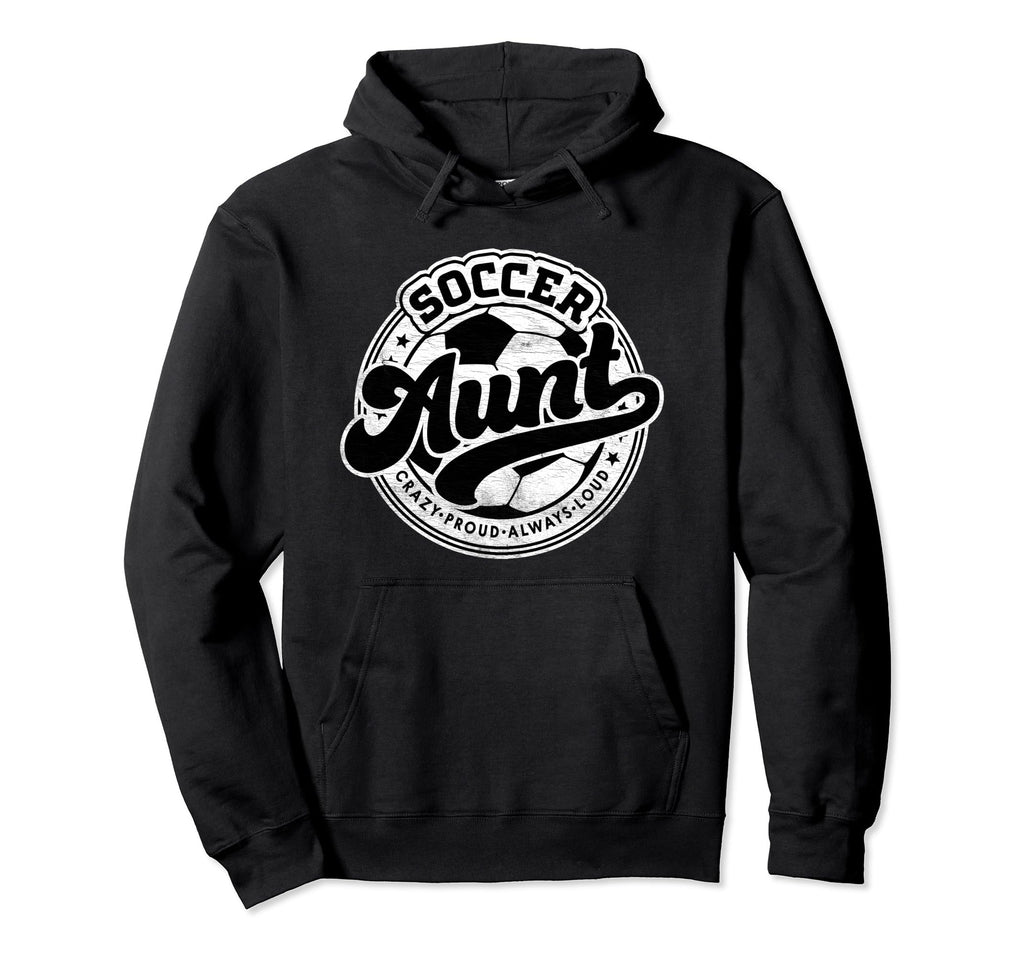 Soccer Aunt Family Matching Game Day Hoodie - Custom Art Print for Adults - T-Shirt, Sweatshirt, Hoodie