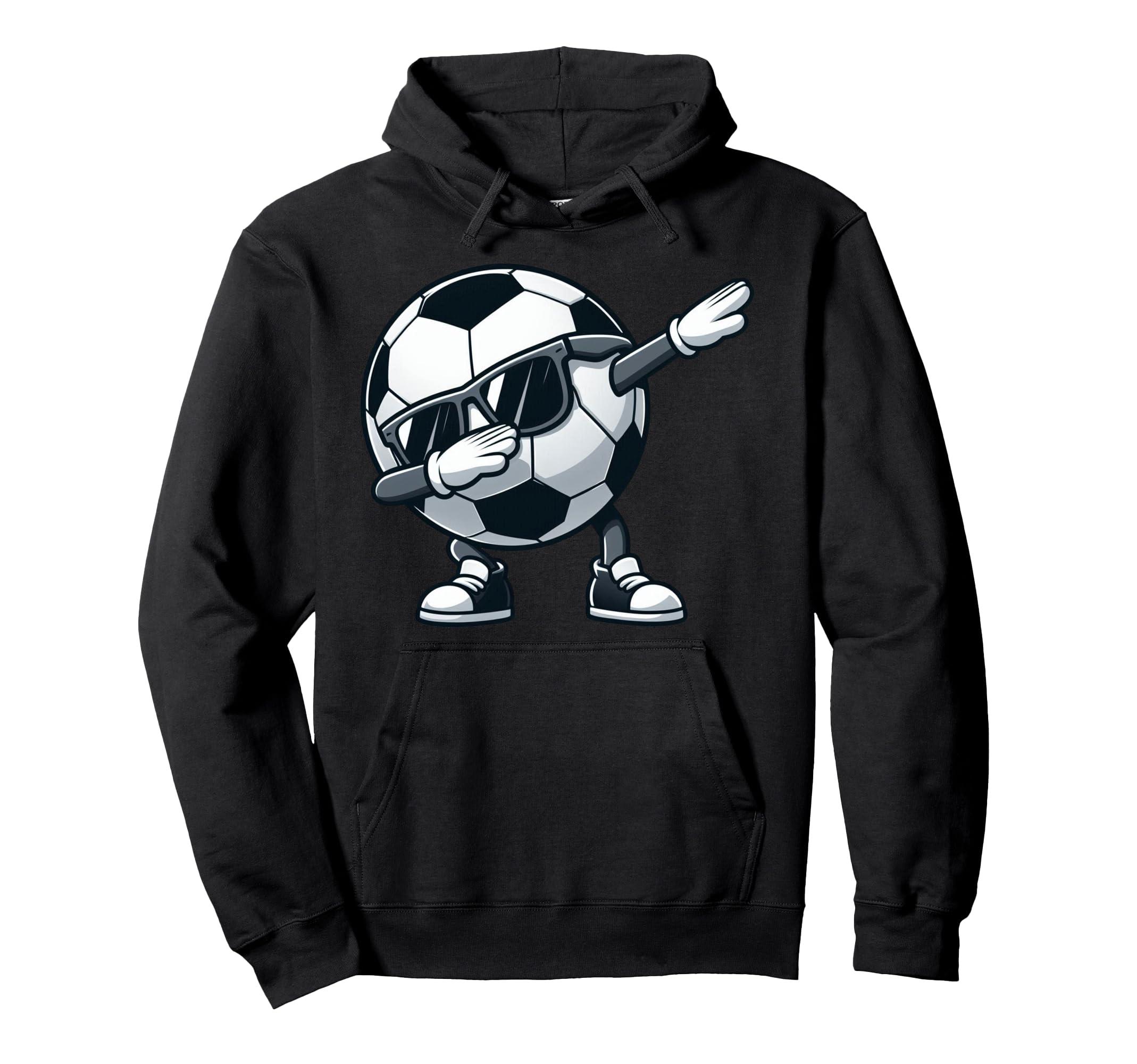 Dabbing Soccer Ball Soccer Sports Hoodie - Streetwear Style for Adults - T-Shirt, Sweatshirt, Hoodie