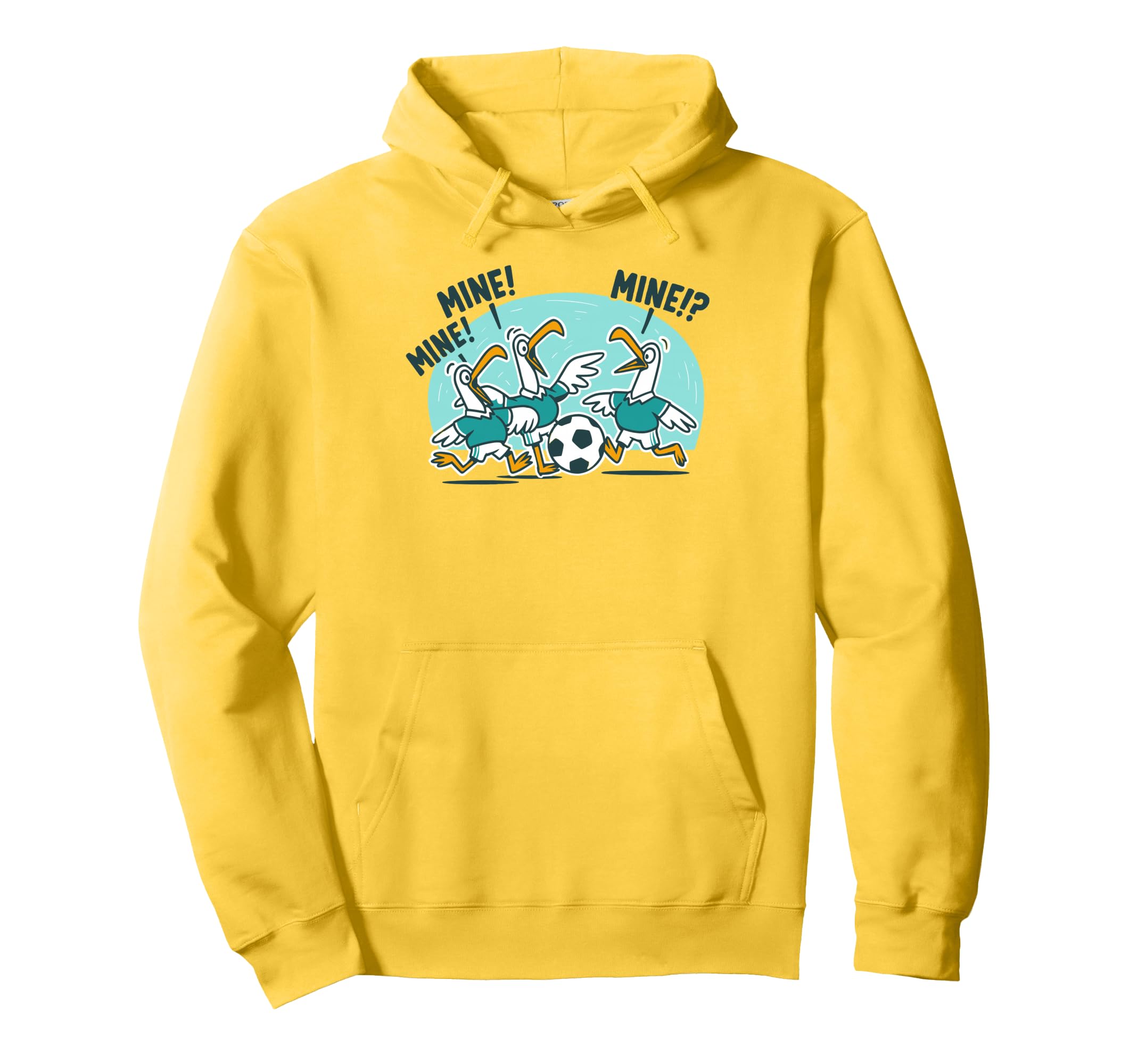 Funny Bird Playing Soccer Ocean Hoodie - Casual Everyday Wear for Adults - T-Shirt, Sweatshirt, Hoodie