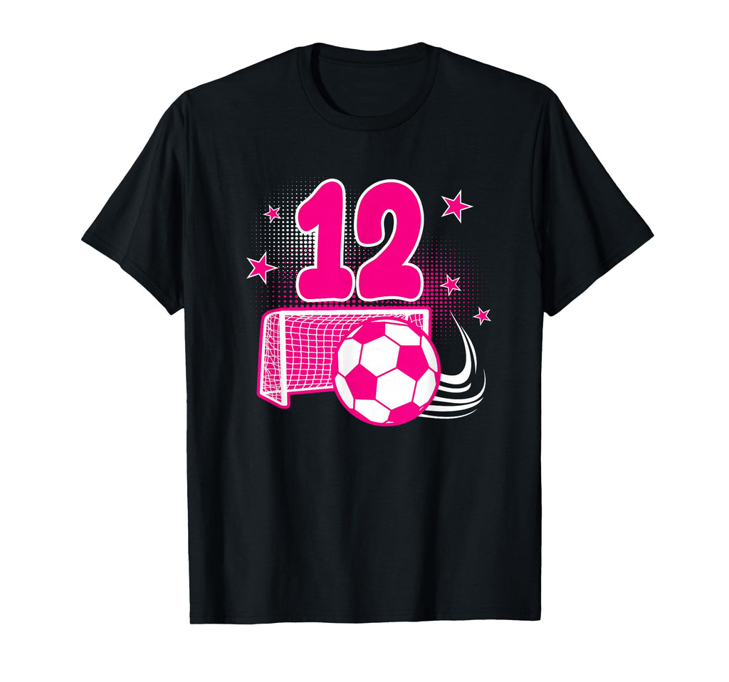 12 Years Old Birthday 12Th Soccer Themed T-Shirt - Minimalist Print Unisex - T-Shirt, Sweatshirt, Hoodie