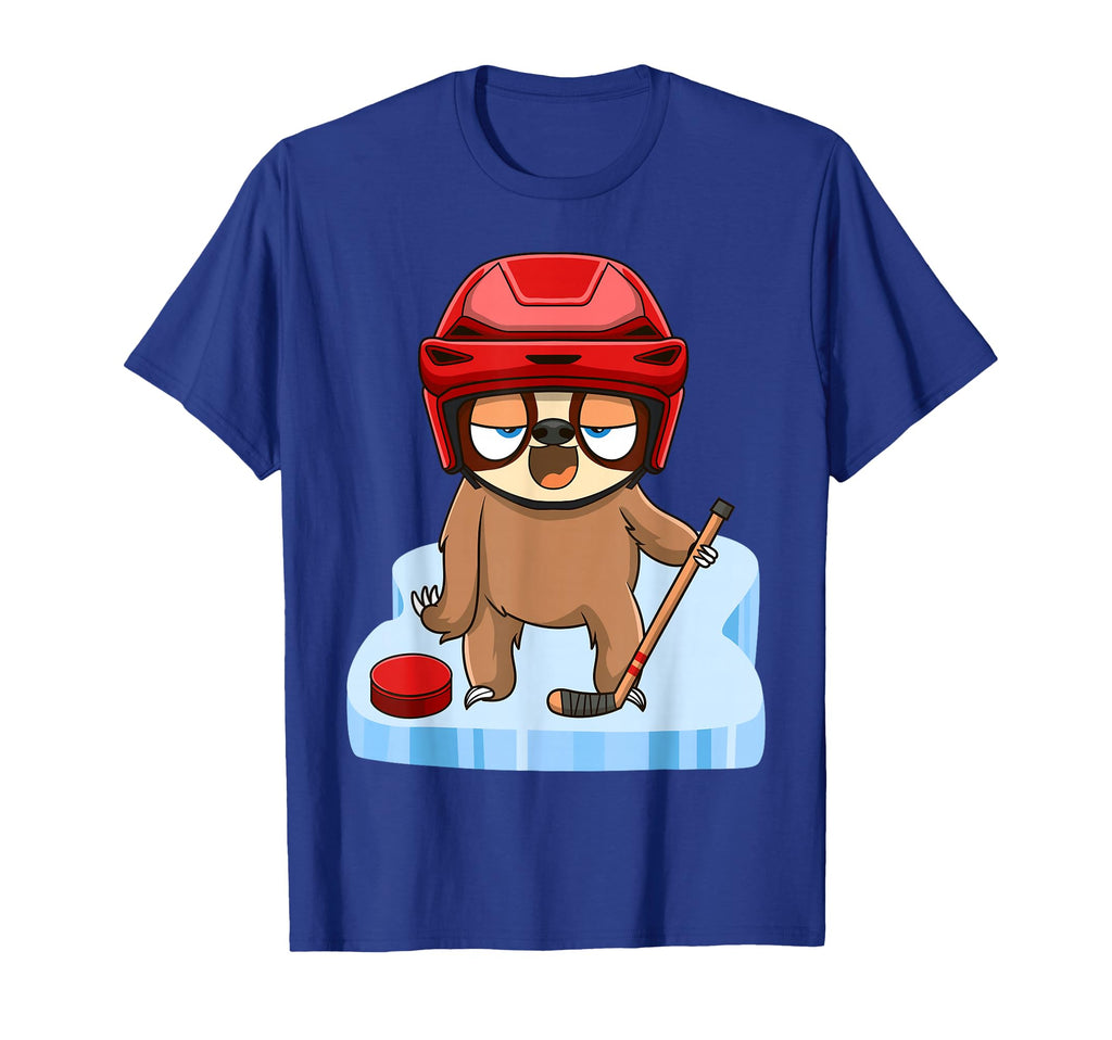 Funny Sloth Playing Ice Hockey T-Shirt - Aesthetic Graphic for Adults - T-Shirt, Sweatshirt, Hoodie